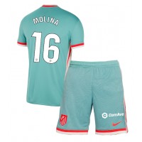 Camiseta Atletico Madrid Nahuel Molina #16 Visitante Equipación para niños 2024-25 manga corta (+ pantalones cortos)